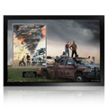Glen Powell, Daisy Edgar-Jones, Anthony Ramos & Lee Isaac Chung Signed Twisters Image Premium Frame #2 (AFTAL Authenticated)