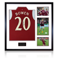 Jarrod Bowen Signed West Ham United 22/23 Home Shirt Elite Frame