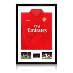 Sol Campbell Signed Arsenal 2009/10 Home Shirt Premium Frame