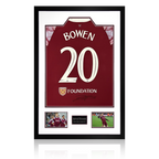 Jarrod Bowen Signed West Ham United 22/23 Home Shirt Premium Frame