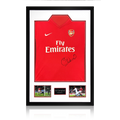 Sol Campbell Signed Arsenal 2009/10 Home Shirt Premium Frame