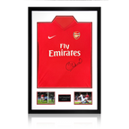 Sol Campbell Signed Arsenal 2009/10 Home Shirt Premium Frame