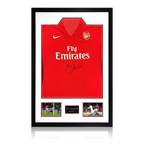 Sol Campbell Signed Arsenal 2009/10 Home Shirt Premium Frame