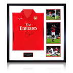 Sol Campbell Signed Arsenal 2009/10 Home Shirt Elite Frame