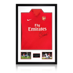 Sol Campbell Signed Arsenal 2009/10 Home Shirt Premium Frame