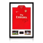 Sol Campbell Signed Arsenal 2009/10 Home Shirt Premium Frame