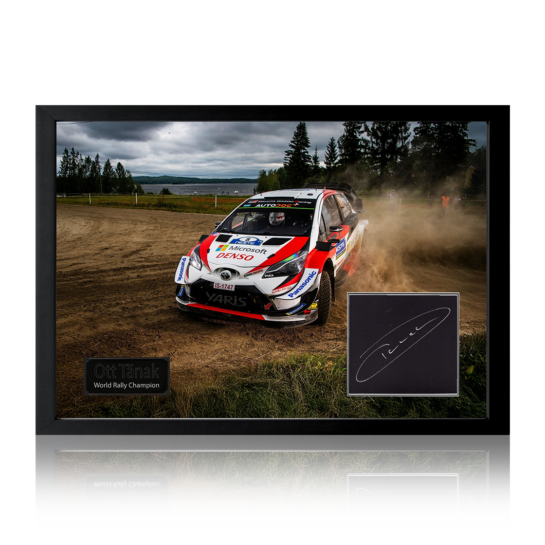 Ott Tanak Signed Rally Toyota Yaris WRC Iconic Frame #2