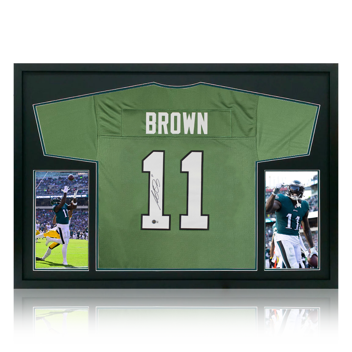 A.J. Brown Signed Philadelphia Eagles Jersey Ultra Premium Frame (Beckett)