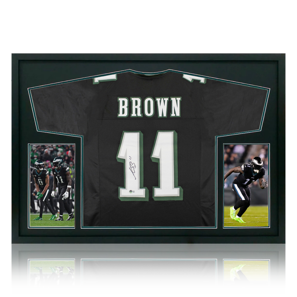 A.J. Brown Signed Philadelphia Eagles Jersey Ultra Premium Frame (Beckett)