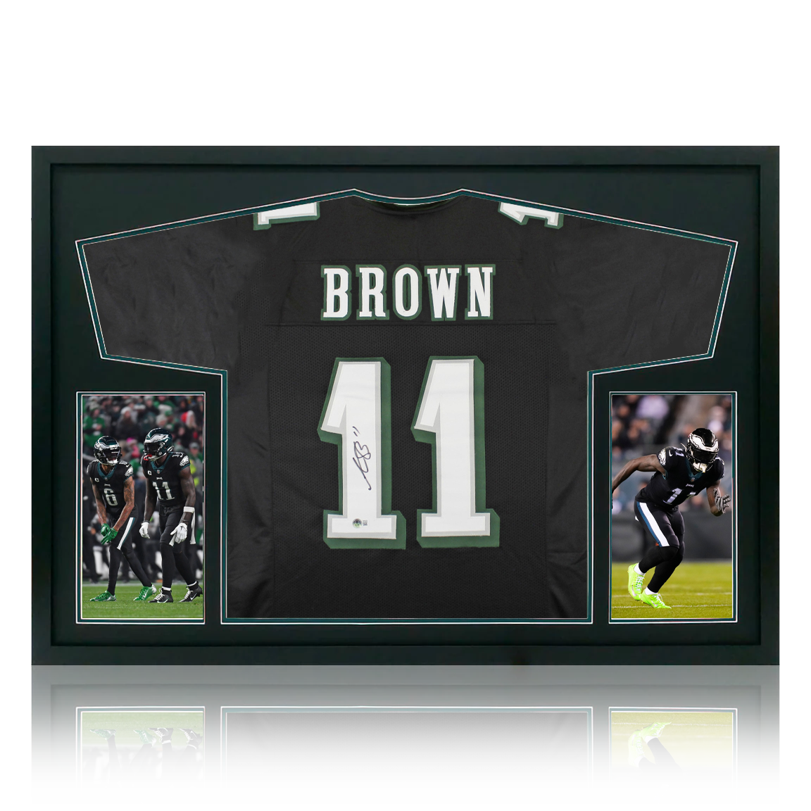 A.J. Brown Signed Philadelphia Eagles Jersey Ultra Premium Frame (Beckett)