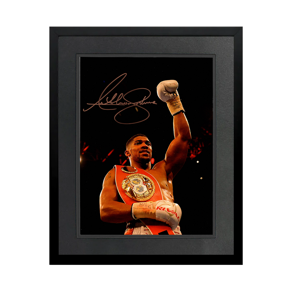 Anthony Joshua Signed 16x12 Image Deluxe Mount Frame
