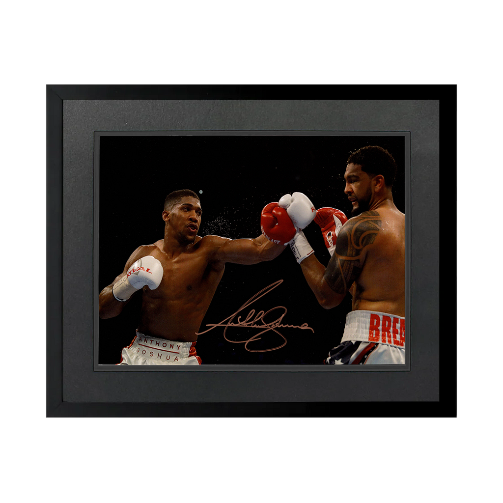 Anthony Joshua Signed 16x12 Image Deluxe Mount Frame