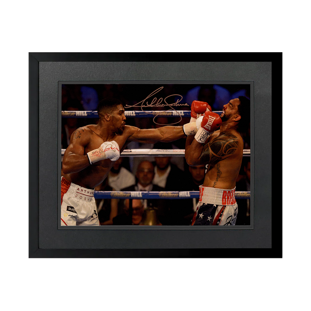 Anthony Joshua Signed 16x12 Image Deluxe Mount Frame