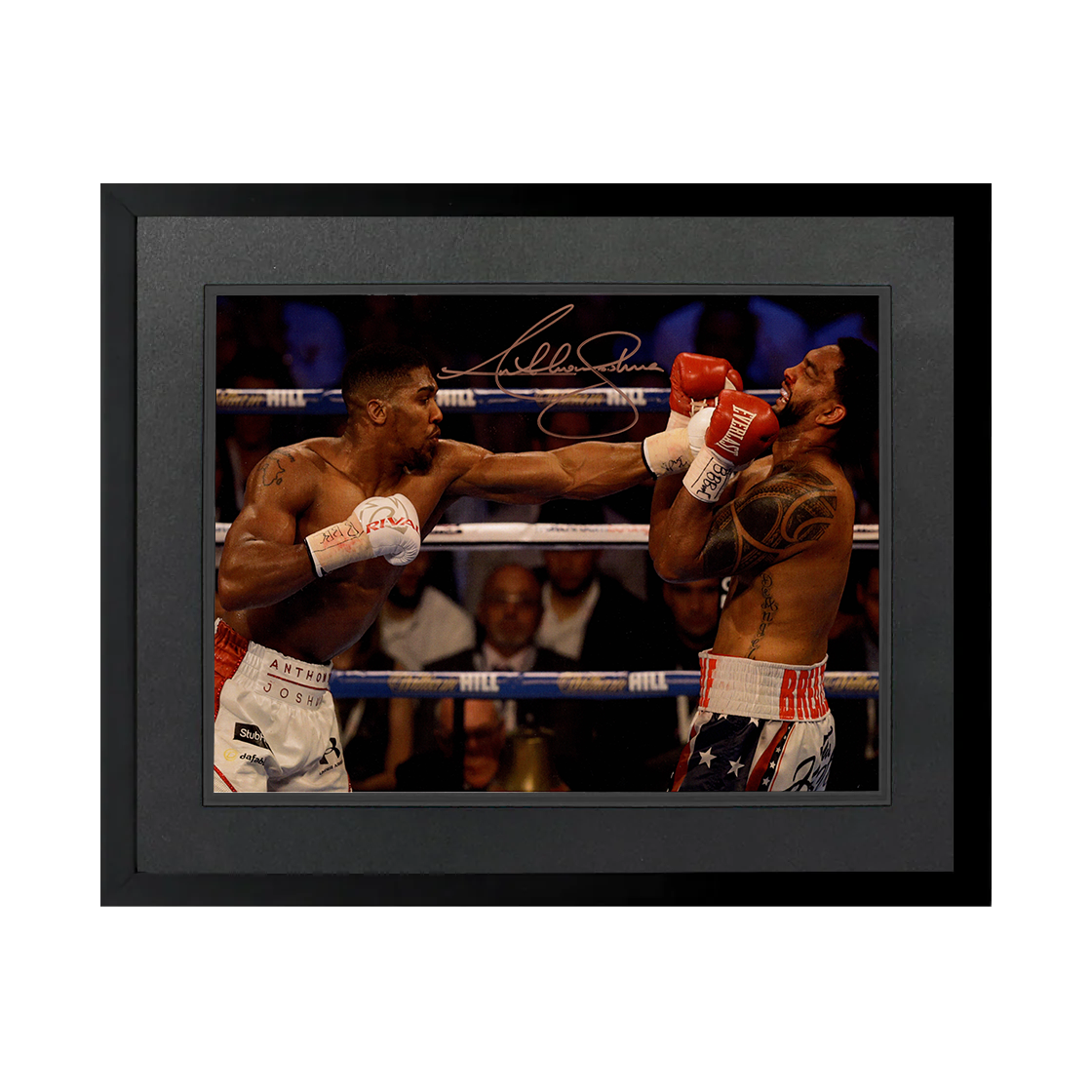 Anthony Joshua Signed 16x12 Image Deluxe Mount Frame