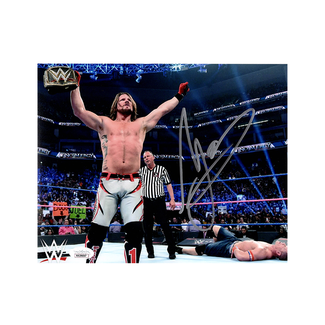 AJ Styles Signed 10x8 Image