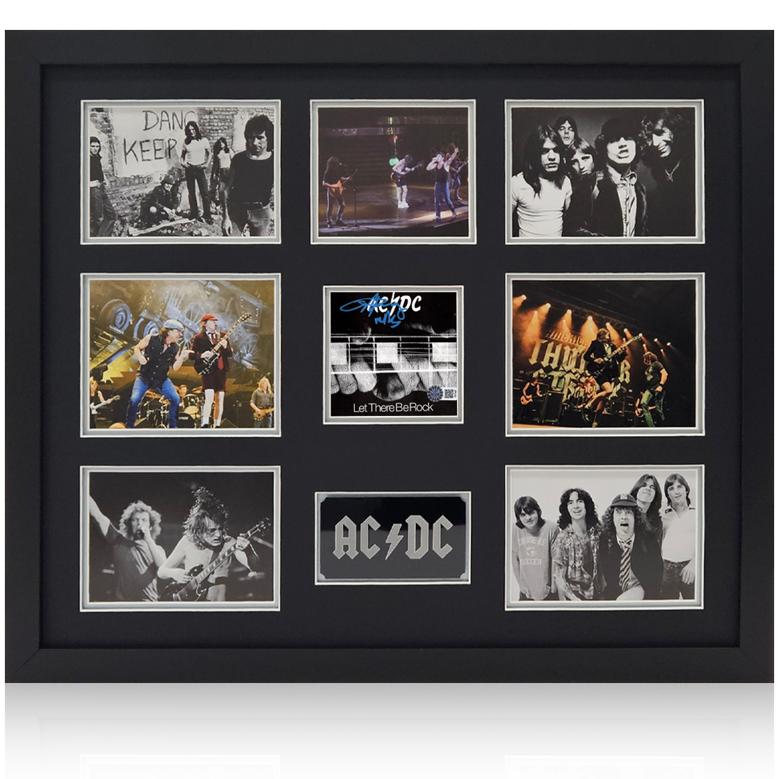 Angus Young Signed CD Cover Elite Frame (AFTAL Authentication)