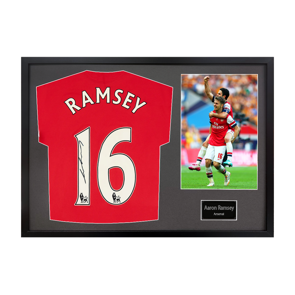 Aaron Ramsey Signed Arsenal Shirt Classic Frame (ACG Cert)