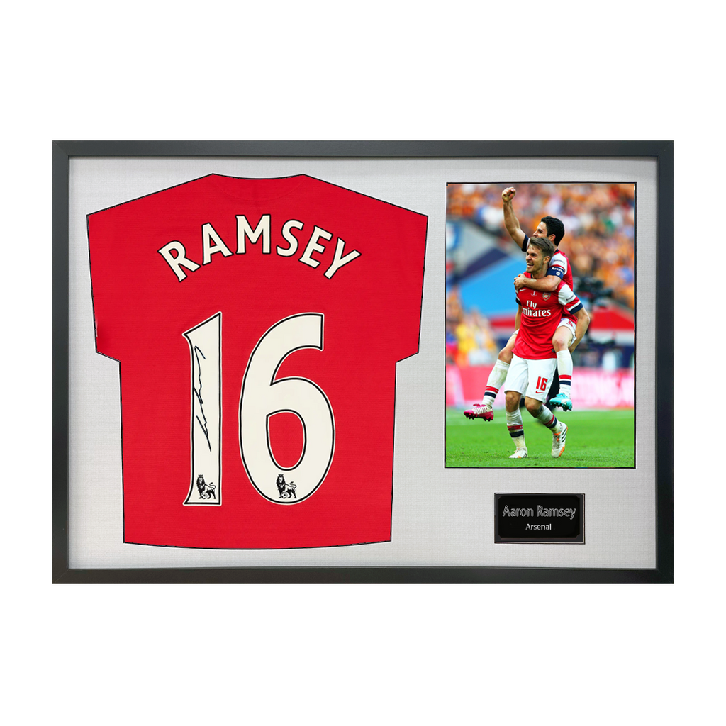 Aaron Ramsey Signed Arsenal Shirt Classic Frame (ACG Cert)
