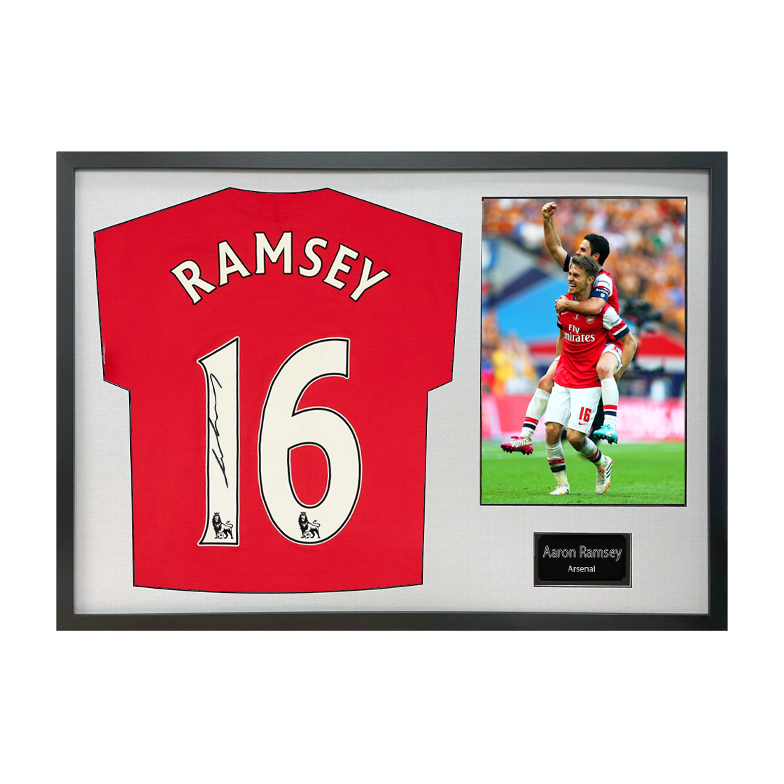 Aaron Ramsey Signed Arsenal Shirt Classic Frame (ACG Cert)