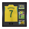 Adriano Signed Brazil Shirt Elite Frame
