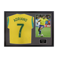 Adriano Signed Brazil Shirt Classic Frame