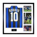 Adriano Signed Inter Milan Shirt Elite Frame