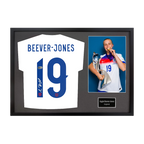 Aggie Beever-Jones Signed England Shirt Classic Frame (ACG Cert)