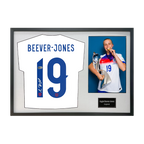 Aggie Beever-Jones Signed England Shirt Classic Frame (ACG Cert)