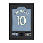 Sergio Agüero Signed Manchester City Shirt Premium Frame