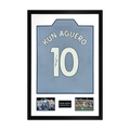 Sergio Agüero Signed Manchester City Shirt Premium Frame