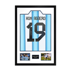 Sergio Agüero Signed Argentina Shirt Premium Frame