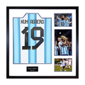 Sergio Agüero Signed Argentina Shirt Elite Frame