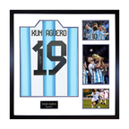 Sergio Agüero Signed Argentina Shirt Elite Frame
