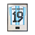 Sergio Agüero Signed Argentina Shirt Standard Frame