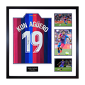 Sergio Agüero Signed Barcelona Shirt Elite Frame