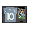 Sergio Agüero Signed Manchester City Shirt Classic Frame