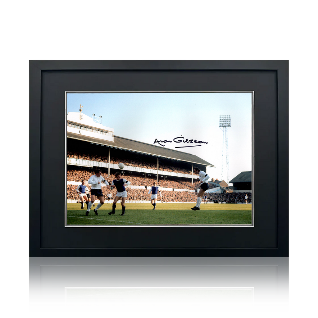 Alan Gilzean Signed Tottenham Hotspur 16x12 Image Deluxe Mount Frame