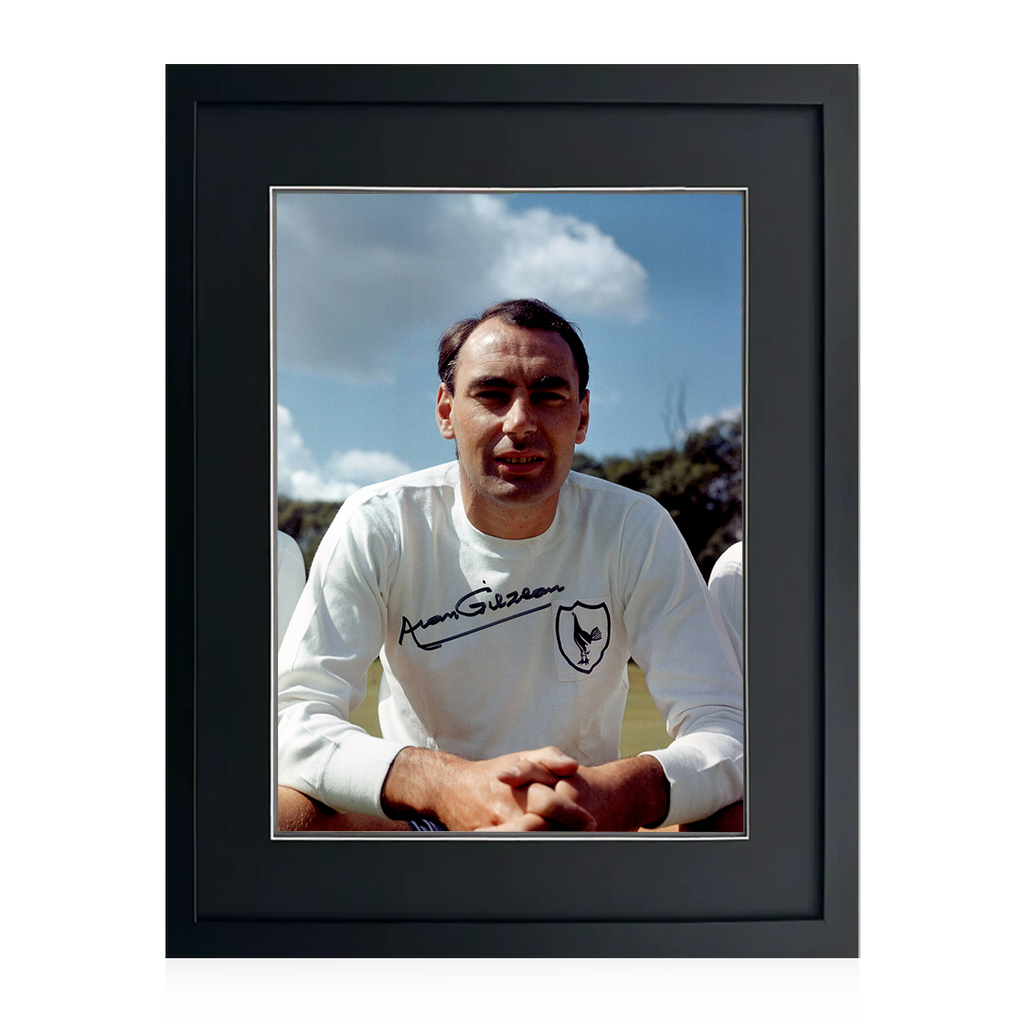 Alan Gilzean Signed Tottenham Hotspur 16x12 Image Deluxe Mount Frame