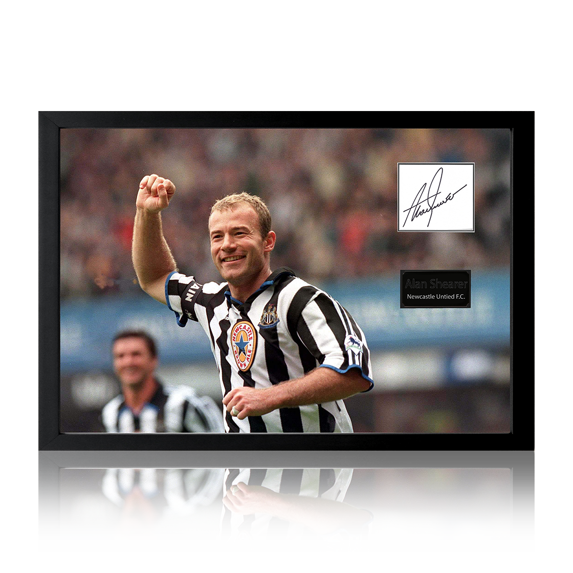 Alan Shearer Signed Newcastle United Cut Iconic Frame