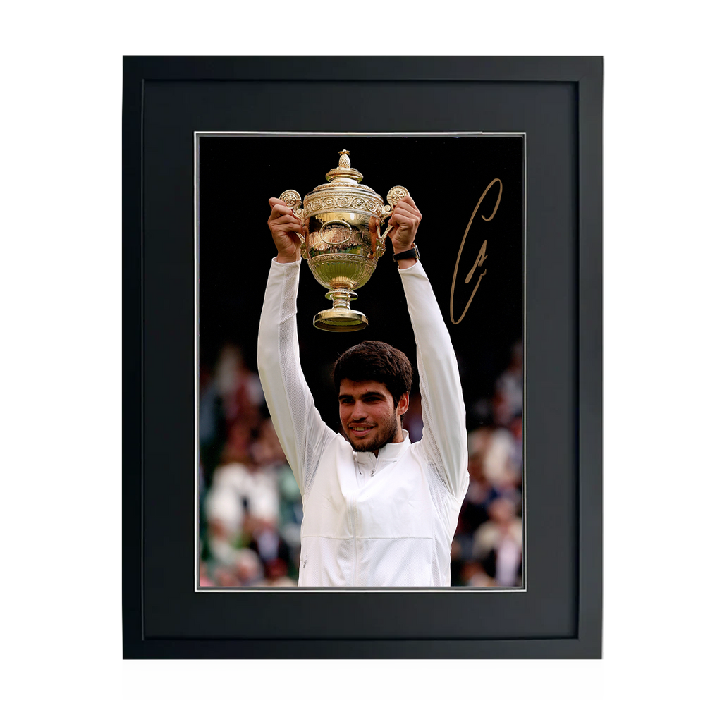 Carlos Alcaraz Signed 16x12 Image Deluxe Mount Frame