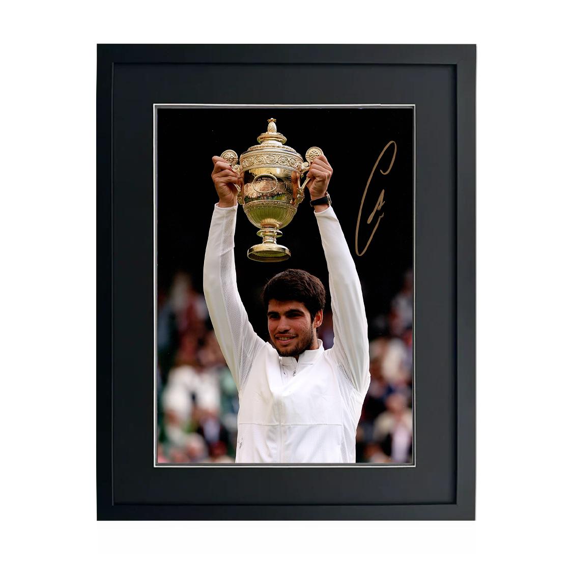 Carlos Alcaraz Signed 16x12 Image Deluxe Mount Frame
