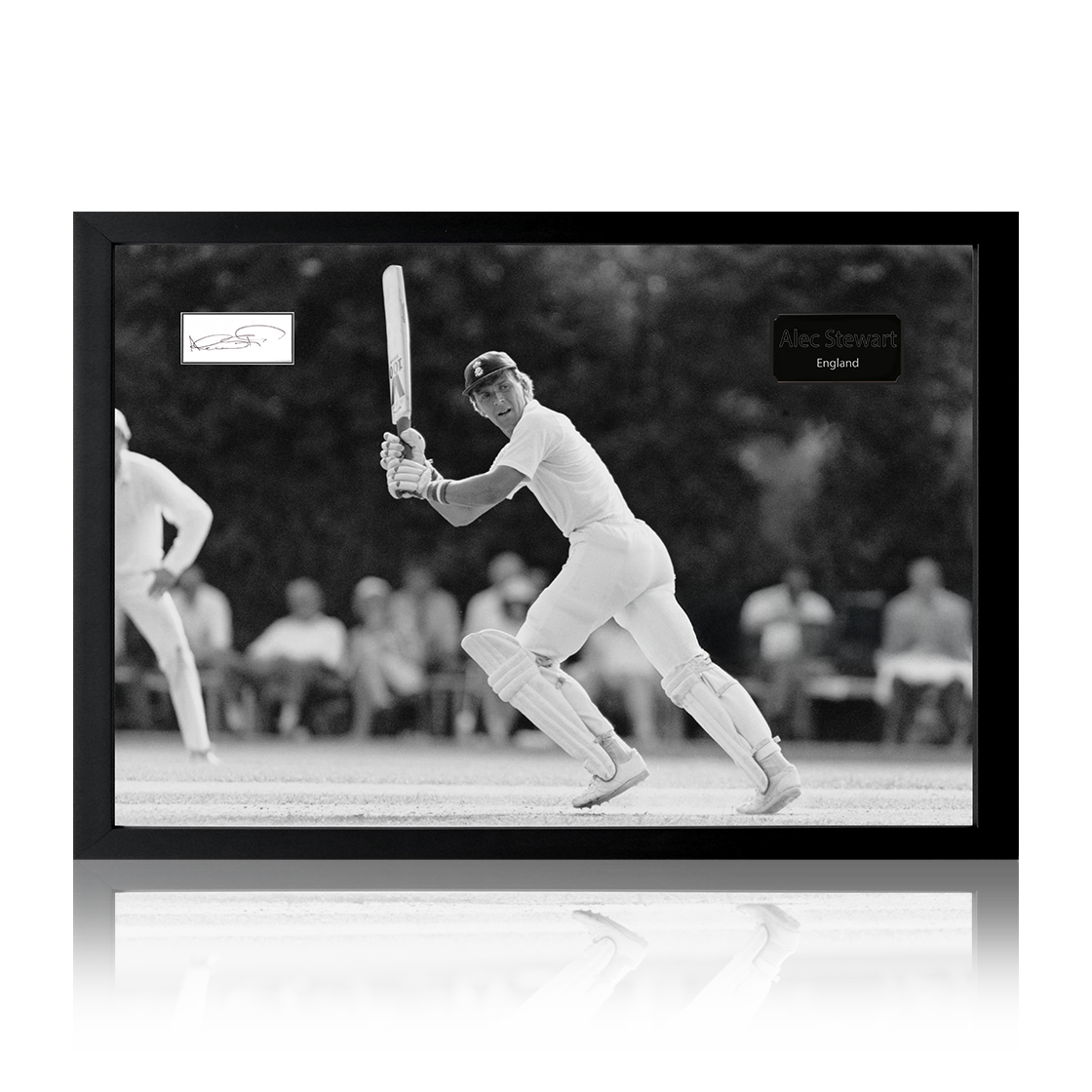 Alec Stewart Signed England Cricket Cut Iconic Frame