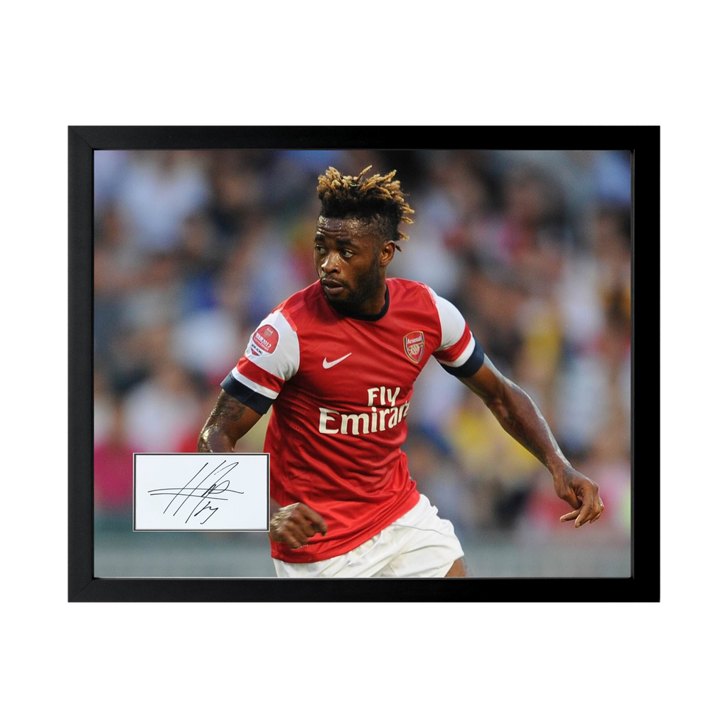 Alex Song Signed Arsenal Cut Deluxe Mount Frame