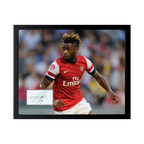 Alex Song Signed Arsenal Cut Deluxe Mount Frame