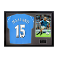 Alfie Haaland Signed Manchester City Shirt Classic Frame (ACG Cert)