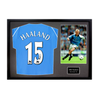 Alfie Haaland Signed Manchester City Shirt Classic Frame (ACG Cert)