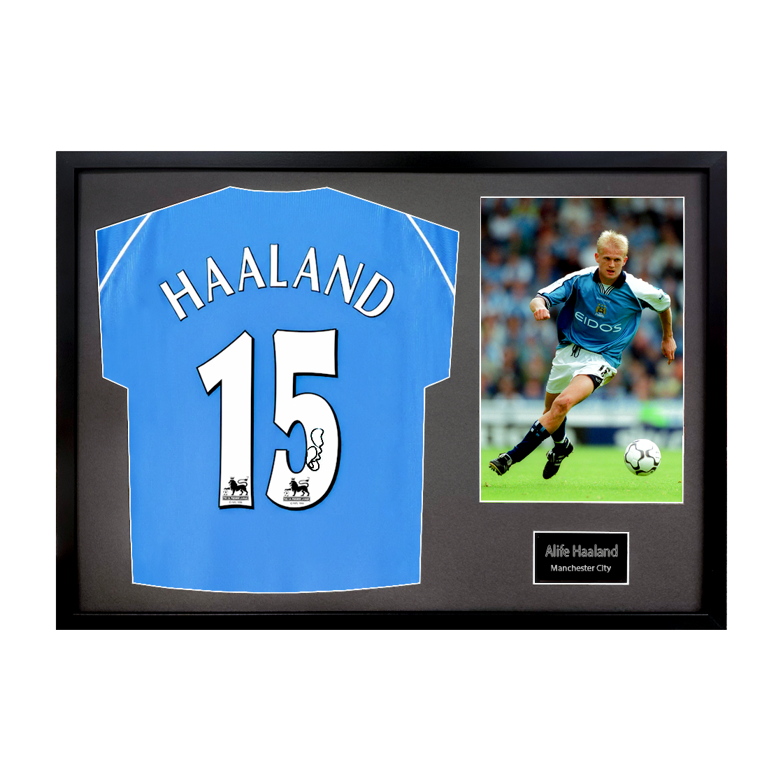 Alfie Haaland Signed Manchester City Shirt Classic Frame (ACG Cert)