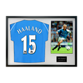 Alfie Haaland Signed Manchester City Shirt Classic Frame (ACG Cert)