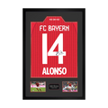 Xabi Alonso Signed Bayern Munich Shirt Premium Frame