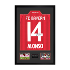 Xabi Alonso Signed Bayern Munich Shirt Premium Frame
